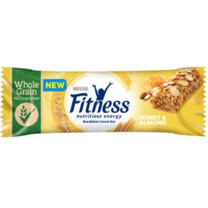 Nestlé Fitness Mézes-mandulás gabonapehely-szelet vitaminokkal és ásványi anyagokkal 23,5 g
