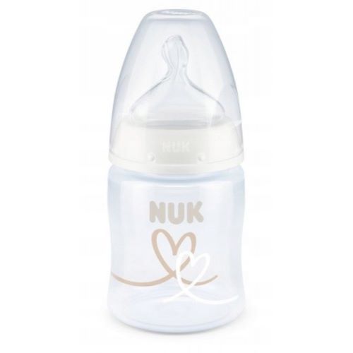 NUK First Choice Plus Hőfokjelzős cumisüveg 150 ml 0-6 hó fehér