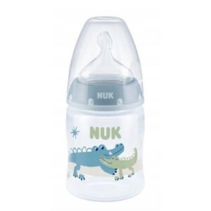 NUK First Choice Plus Hőfokjelzős cumisüveg 150 ml 0-6 hó kék
