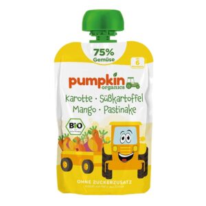 Pumpkin Organics “Suuper Veggie” Bio Sárgarépa édesburgonya mangó paszternák 100 g 6 hó+