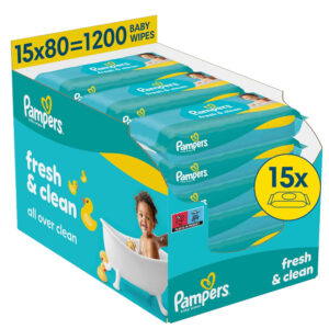 Pampers Fresh Clean Nedves torlokendo 15x 80 db (1200 db)