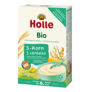 Holle Bio 3 Gabonás kása teljes kiőrlésű gabonával 250 g 6 hó+