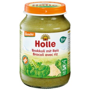 Holle Bio Brokkoli rizzsel bébiétel 190 g 5 hó+