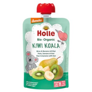 Holle Bio Körte banán kiwi tasakos bébiétel 100 g 8 hó+