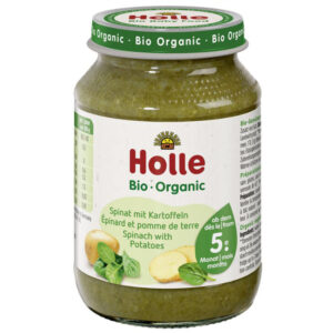 Holle Bio Spenót bébiétel burgonyával 190 g 5 hó+