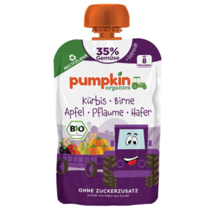 Pumpkin Organics Bio Sütőtök körte szilva zabbal 100 g 8 hó+