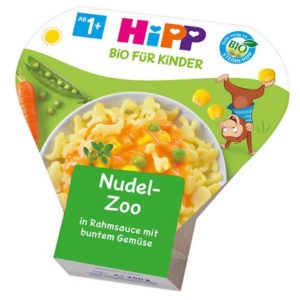 Hipp Bio Állatos tészta zöldségekkel tejszínes szószban 250 g 12 hó+