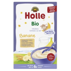 Holle Bio Jó éjszakát Banános tejpép 250 g 6 hó+