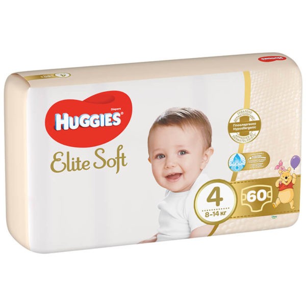 Huggies Elite Soft Nadrágpelenka 4-es méret (8-14 kg) 60 db