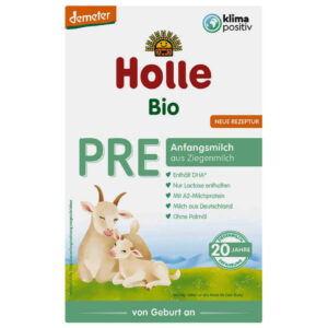 Holle PRE Bio Kecsketej alapú anyatej-helyettesítő tápszer 400 g 0 hó+