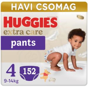 Huggies Extra Care Pants Bugyipelenka 4-es méret (9-14 kg) 152 db – Havi Csomag