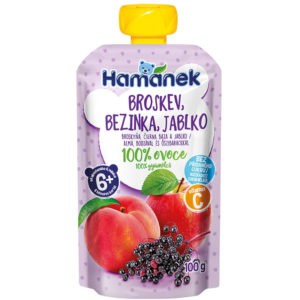 Hamánek Alma bodzával és őszibarackkal 100 g 6 hó+