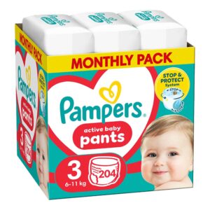 Pampers Pants Bugyipelenka 3-as méret (6-11 kg) 204 db – Havi pelenkacsomag