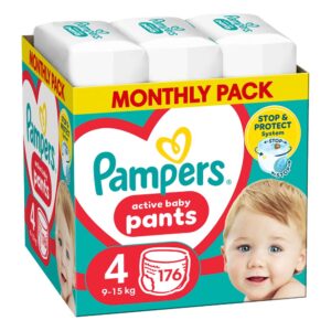 Pampers Pants Bugyipelenka 4-es méret (9-15 kg) 176 db – Havi pelenkacsomag