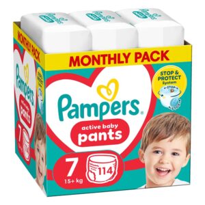 Pampers Pants Bugyipelenka 7-es méret (15 kg+) 114 db - Havi pelenkacsomag