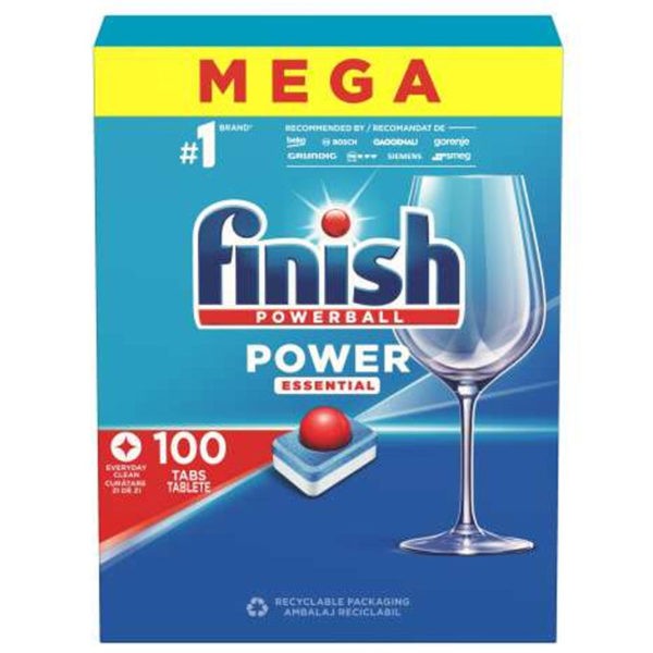 Finish Powerball Mega Power Essential All in 1 mosogatógép kapszula 100 db