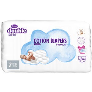 Violeta Double Care Cotton Nadrágpelenka 2-es méret (3-6 kg) 64 db + törlőkendő
