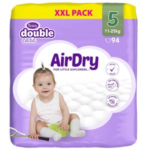 Double Care Air Dry Nadrágpelenka 5-ös méret (11-25 kg) 94 db XXL Pack