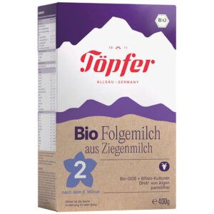 Töpfer 2 Bio Kecsketej alapú anyatej-kiegészítő tápszer 400 g 6 hó+ (2026)