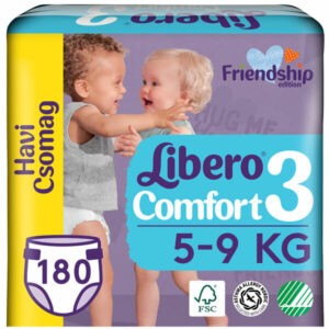 Libero Comfort Nadrágpelenka 3-as méret (5-9 kg) 3x 60 db (180 db) Friendship Edition - Havi csomag