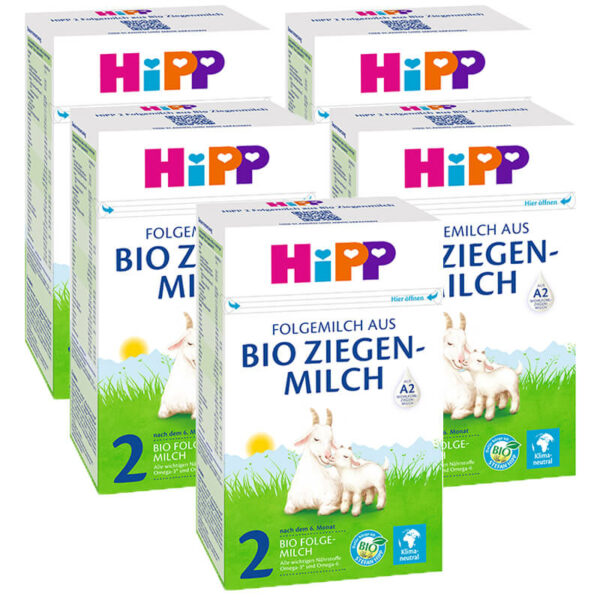 HiPP Bio 2 Kecsketej alapú anyatej-kiegészítő tápszer 6 hónapos kortól 5x 400 g (2000 g)