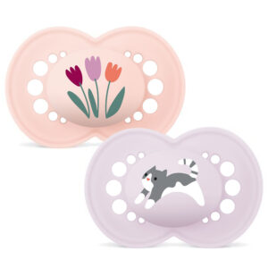 Mam Original Nyugtatocumi 16 ho+ 2 db (rozsaszin virag, lila cica)