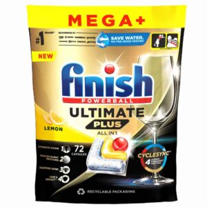 Finish Ultimate Plus All in 1 Lemon Mosogatógép kapszula 72 db - Mega+