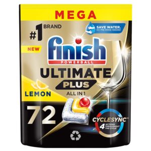 Finish Ultimate Plus All in 1 Lemon Mosogatógép kapszula 72 db - Mega Pack