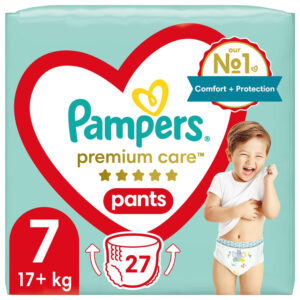 Pampers Premium Care Pants Bugyipelenka 7-es méret (17 kg+) 27 db