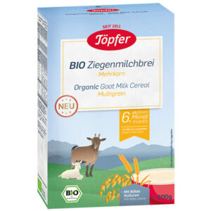 Töpfer Bio Kecsketej alapú pép teljes kiörlésű gabonával 200 g 6 hó+