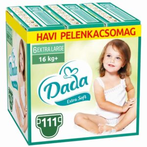 DADA Extra Soft Nadrágpelenka 6-os méret (16 kg+) 111 db – Havi pelenkacsomag