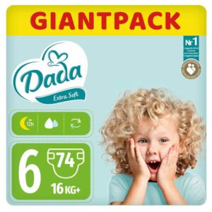 DADA Extra Soft Nadrágpelenka 6-os méret (16 kg+) 74 db – GiantPack