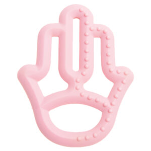 MiNiKOiOi Toothee - Kéz alakú rágóka 3 hó+ (Pinky Pink)