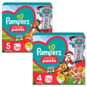 Pampers Pants Mancs Őrjárat bugyipelenka 2x 72/66/60 db – Csomagajánlat