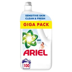 Ariel Sensitive Folyékony mosószer 5000 ml 100 mosás - GIGA Pack