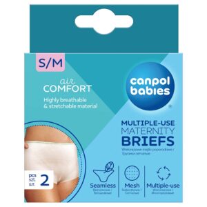Canpol Babies Air Comfort Elasztikus mosható kismama fehérnemű 2 db S/M