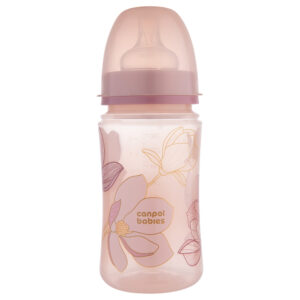 Canpol Babies EasyStart Anti-Colic Cumisüveg 240 ml 3 hó+ (Gold - rózsaszín)