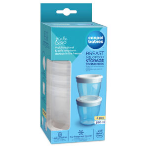 Canpol Babies Take & Go Tej- és ételtároló edény 180 ml (4 db)