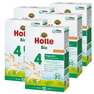 Holle 4 Bio Kecsketej alapú anyatej-kiegészítő tápszer 12. hónapos kortól 5x 400 g (2000 g)
