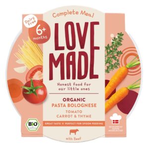 Lovemade Organic Bolognai tészta paradicsommal répával és kakukkfűvel 6 hó+ 185 g