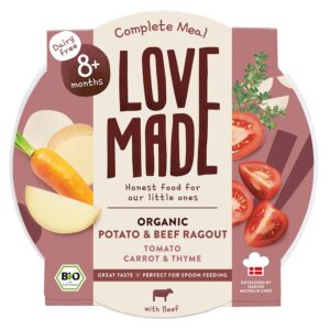 Lovemade Organic Bio Burgonyás marharagu paradicsommal répával és kakukkfűvel 8 hó+ 185 g