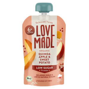 Lovemade Organic Low Sugar - Quinoa alma édesburgonya 6 hó+ 100 g