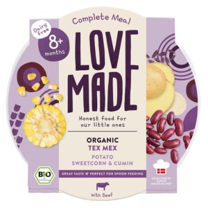 Lovemade Organic Bio Tex-Mex burgonyával kukoricával és köménnyel 8 hó+ 185 g