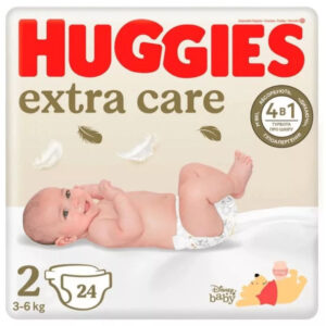 Huggies Extra Care Nadrágpelenka 2-es méret (3-6 kg) 24 db
