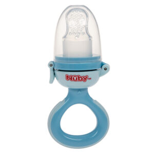 Nuby Silicone Nibbler - Szilikon etetőcumi pépes ételekhez 6 hó+ (kék)