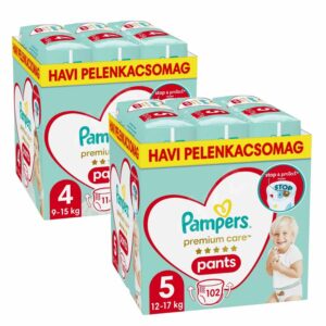 Pampers Premium Care Pants Bugyipelenka havi csomagok 2 db
