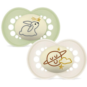 Mam Original Night Világító nyugtatócumi 16 hó+ 2 db (zöld, fehér)_2026