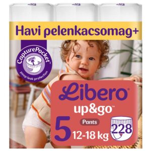 Libero Up & Go Bugyipelenka 5-ös méret (12-18 kg) 228 db - Havi csomag+
