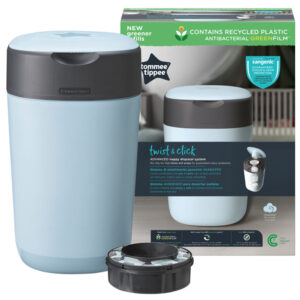 Tommee Tippee Sangenic Twist & Click Pelenkatároló kuka 1 db utántöltővel (kék)