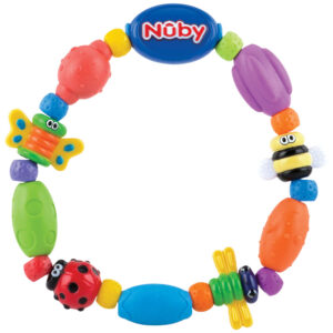 Nuby Bug a Loop - Játékos rágóka füzér 3 hó+